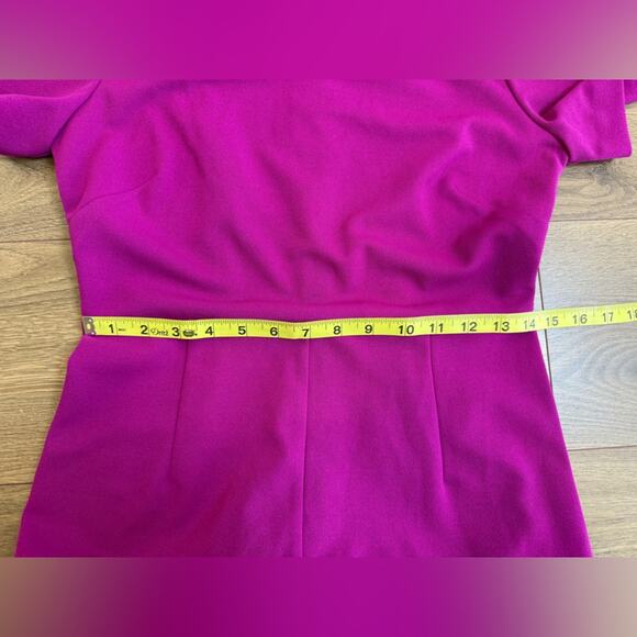 NWT Alexia Admor Willow Wide Leg Short Sleeve Jumpsuit in Magenta Size Small - Picture 8 of 12
